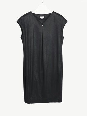 Escada Sport Enori Black Faux-Suede Dress